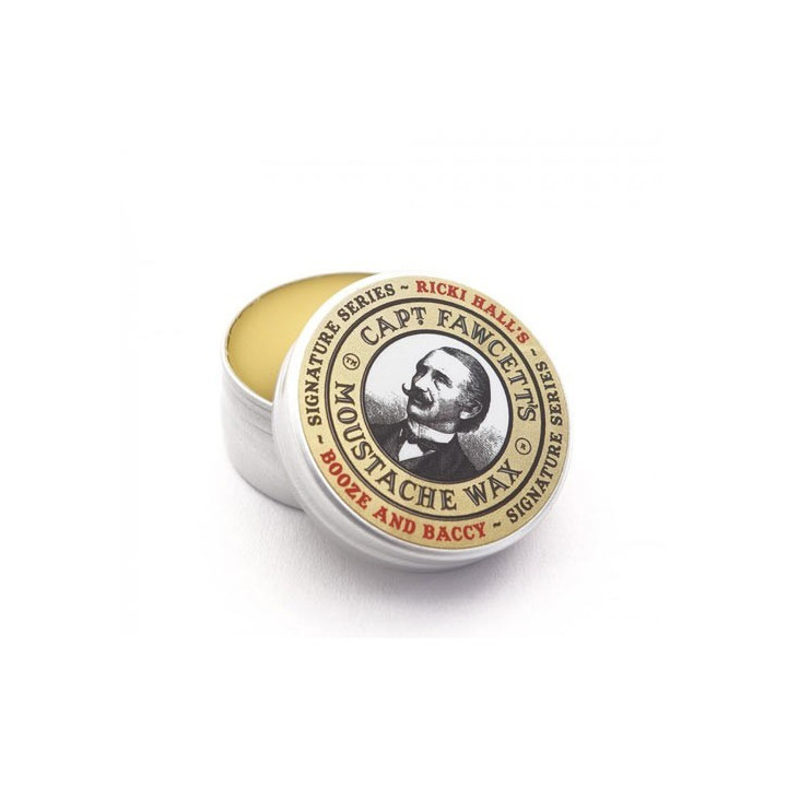 CAPTAIN FAWCETT BOOZE & BACCY MOUSTACHE WAX BY RICKI HALL 15ML