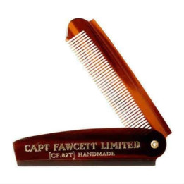 CAPTAIN FAWCETT FOLDING POCKET BEARD COMB