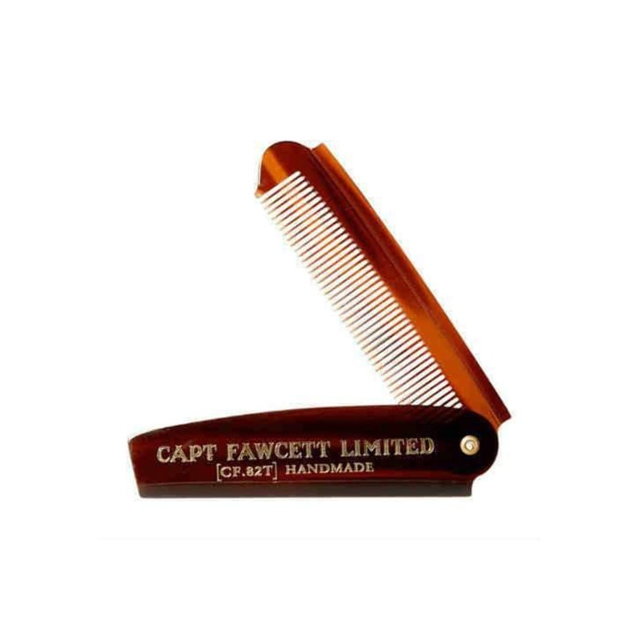 CAPTAIN FAWCETT FOLDING POCKET BEARD COMB