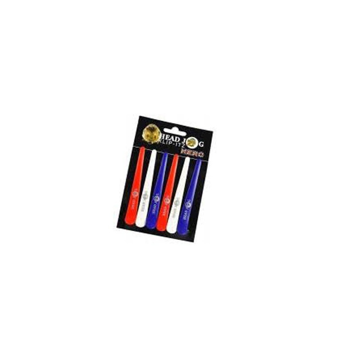 HEAD JOG KLIP-ITZ 'HERO' COLOURED SECTIONING CLIPS - PACK OF 6