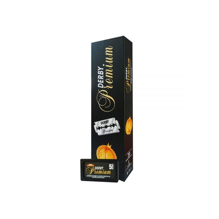 100 X DERBY PREMIUM DOUBLE EDGE RAZOR BLADES