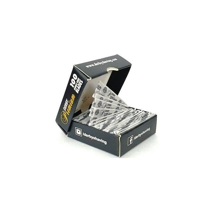 100 X DERBY PREMIUM SINGLE EDGE RAZOR BLADES