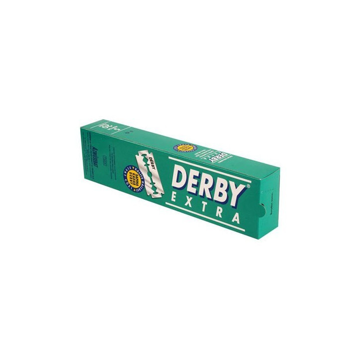 DERBY EXTRA 100 X DOUBLE EDGE RAZOR BLADES (GREEN)