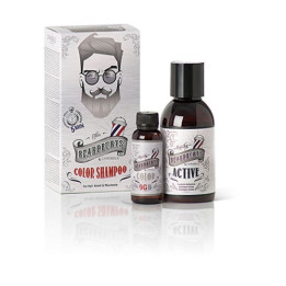 BEARDBURYS COLOR SHAMPOO FOR HAIR, BEARD AND MOUSTACHE GRAY 9G