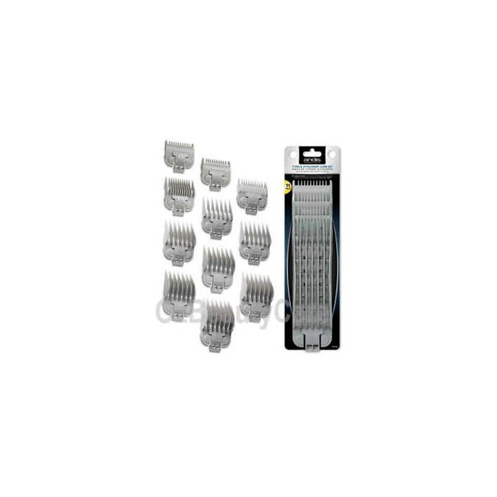 ANDIS 11 PIECE ATTACHMENT COMB SET