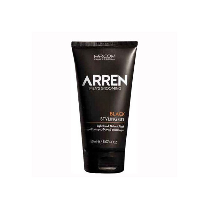 FARCOM ARREN MEN'S GROOMING BLACK STYLING GEL 150ML