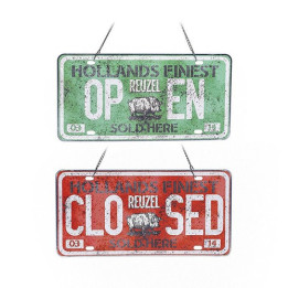 REUZEL OPEN/CLOSE LICENSE PLATE
