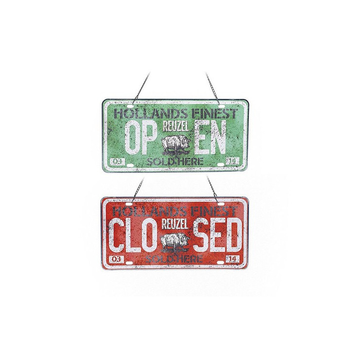 REUZEL OPEN/CLOSE LICENSE PLATE
