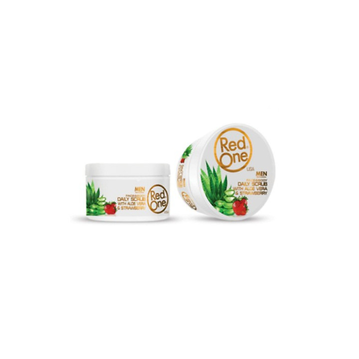 RED ONE SCRUB WITH ALOE VERA & STRAWBERRY 450ML