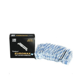EUROMAX RAZOR BLADES SINGLE EDGE BOX 100 LAME DA BARBA