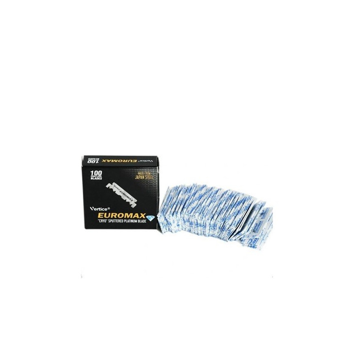 EUROMAX RAZOR BLADES SINGLE EDGE BOX 100 LAME DA BARBA