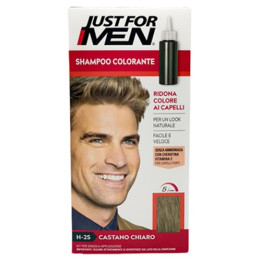 JUST FOR MEN SHAMPOO IN COLOR LIGHT BROWN H 25