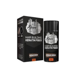 THE SHAVE FACTORY HAIR BUILDING FIBER DARK BROWN 21GR