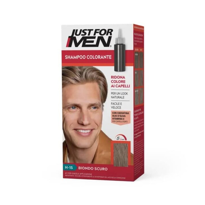 JUST FOR MEN SHAMPOO IN COLOR H15 DARK BLOND