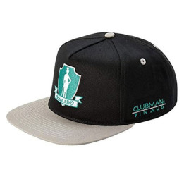 CLUBMAN ECO-FRIENDLY EMBROIDERED BASEBALL CAP, BLACK FOR ADULTS, 100% COTTON