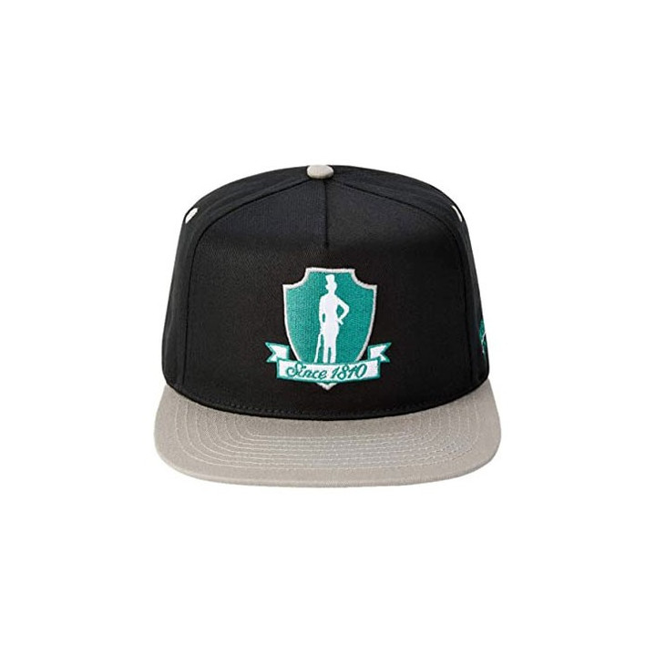 CLUBMAN ECO-FRIENDLY EMBROIDERED BASEBALL CAP, BLACK FOR ADULTS, 100% COTTON