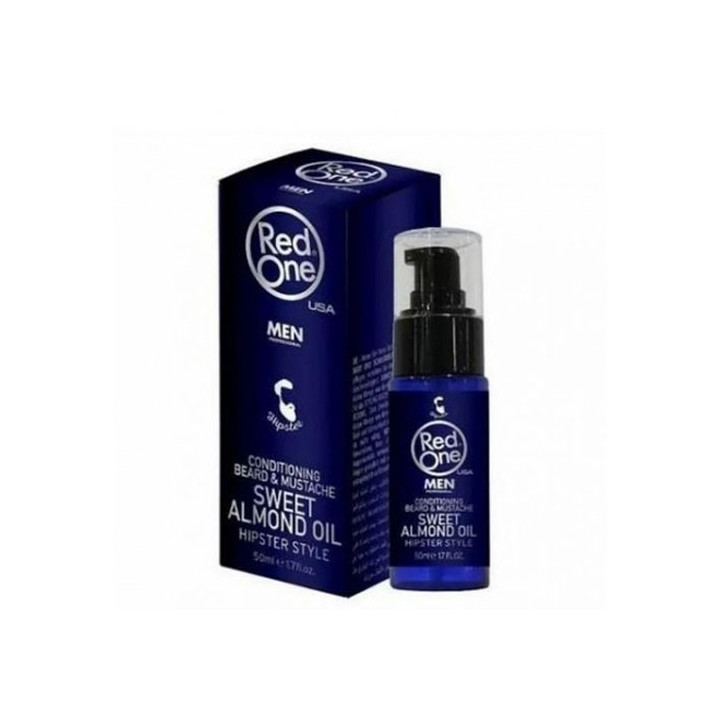 RED ONE BEARD & MUSTACHE OIL SWEET ALMOND 50ML