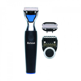BARBASOL POWER SINGLE BLADE WITH BEARD TRIMMER ATTACHMENT