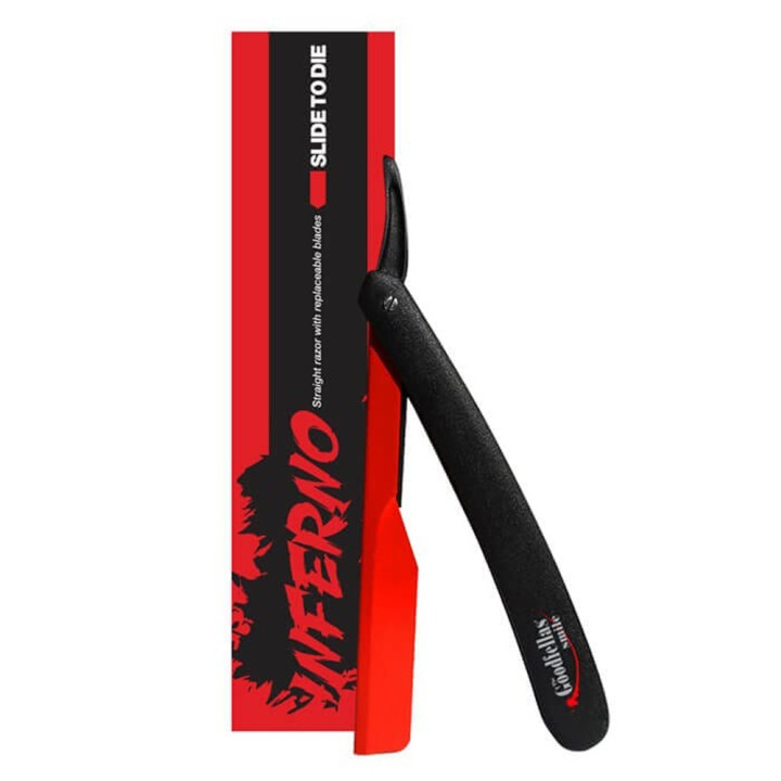 THE GOODFELLAS SMILE STRAIGHT RAZOR INFERNO FOR REPLACEABLE BLADES