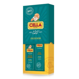 CELLA MILANO TRADITIONAL SHAVING SET BIO SHAVING CREAM AND AFTERSHAVE BALM