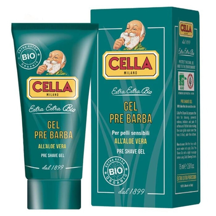 CELLA MILANO PRE SHAVE GEL ORGANIC 75ML