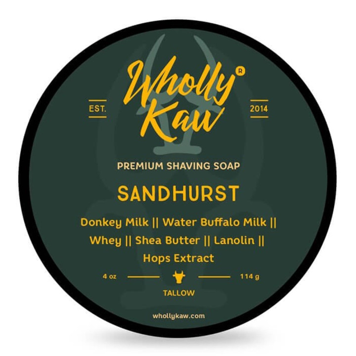 WHOLLY KAW SHAVING SOAP SANDHURST 114GR