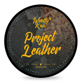 WHOLLY KAW SHAVING SOAP PROJECT LEATHER 114GR