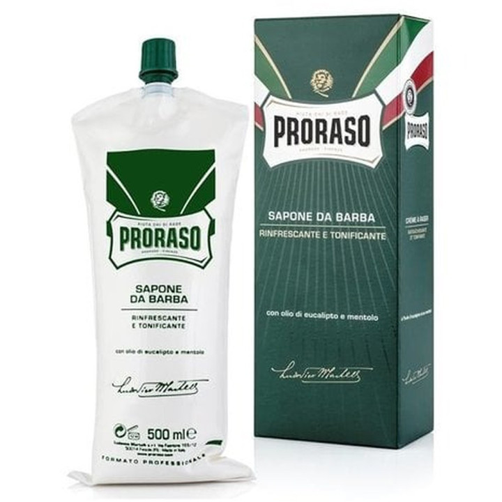 PRORASO GREEN REFRESHING SHAVING CREAM 500 ML