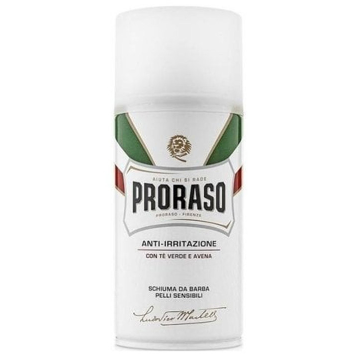 PRORASO WHITE SENSITIVE SHAVING FOAM 300 ML