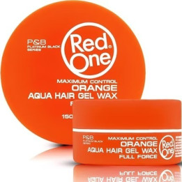 RED ONE FULL FORCE AQUA HAIR GEL WAX ORANGE 150ML