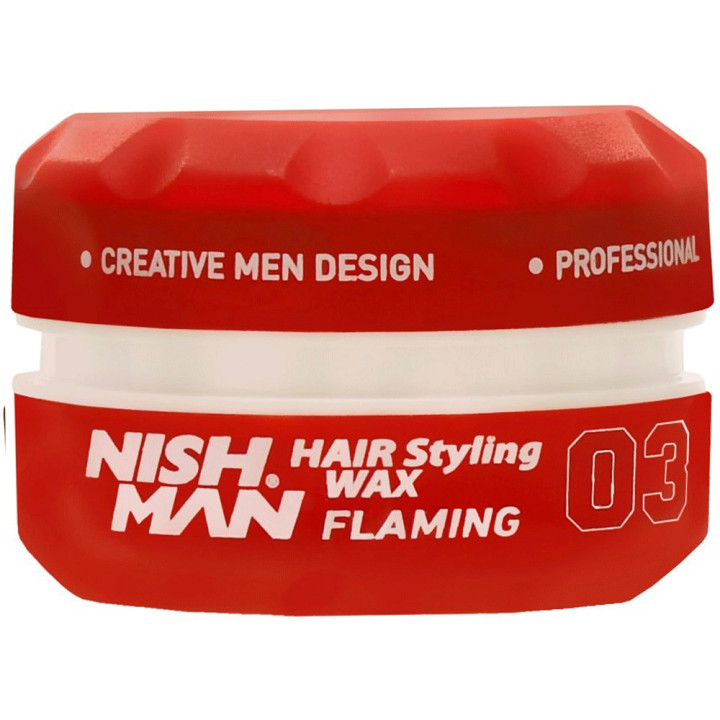 NISHMAN HAIR WAX FLAMING 03 WATER-BASED POMADE 150ML