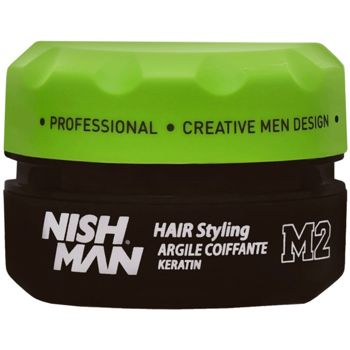 NISHMAN M2 MATTE CLAY WAX KERATIN POMADE 100ML