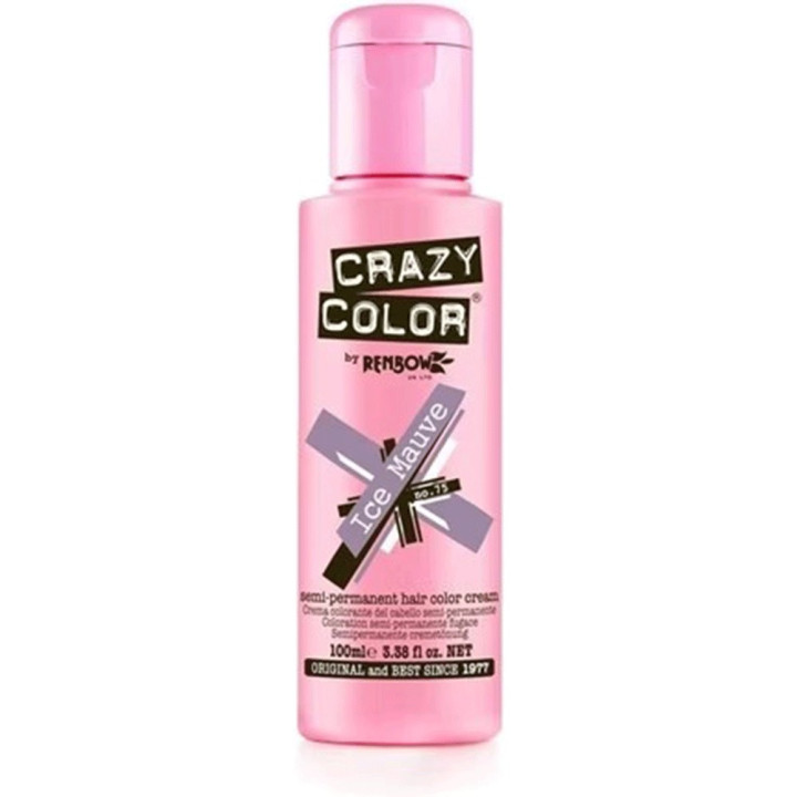 CRAZY COLOR SEMI PERMANENT HAIR DYE NO.75 ICE MAUVE 100 ML