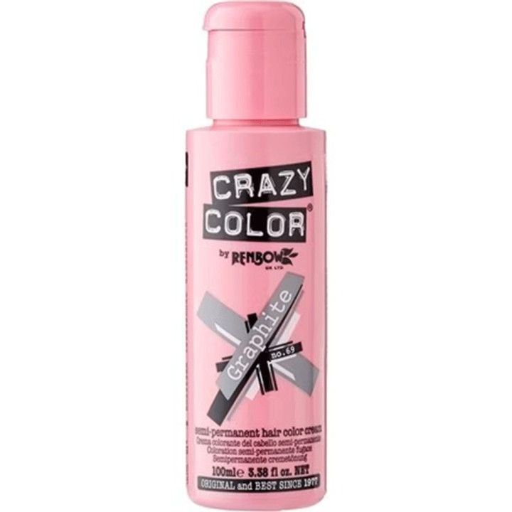 CRAZY COLOR SEMI PERMANENT HAIR DYE NO.69 GRAPHITE 100 ML