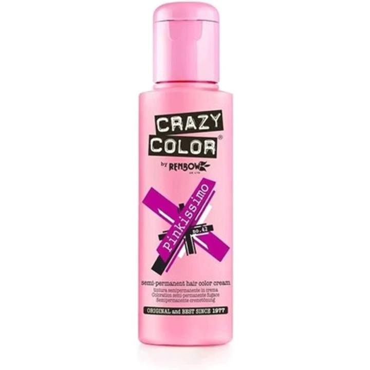CRAZY COLOR SEMI PERMANENT HAIR DYE NO.42 PINKISSIMO 100 ML