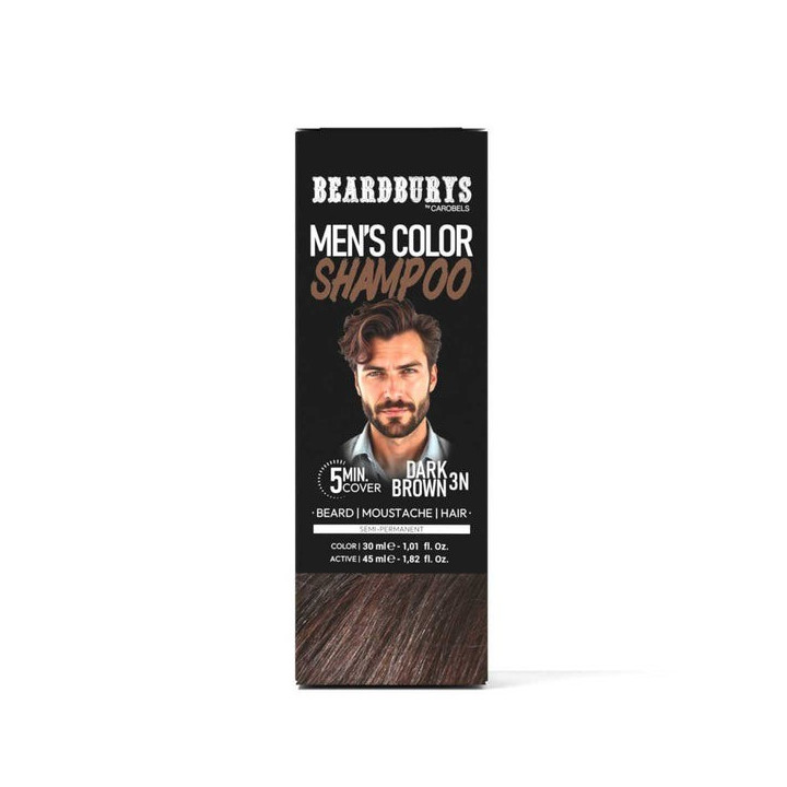 BEARDBURYS COLOR SHAMPOO DARK BROWN