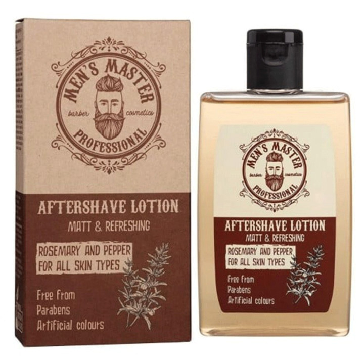 MEN'S MASTER PROFESSIONAL AFTER SHAVE LOTION ROSEMARY AND PEPPER 120ML
