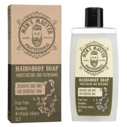 MEN'S MASTER PROFESSIONAL HAIR SHAMPOO AND SHOWER GEL SEA WEED AND MINT 260ML