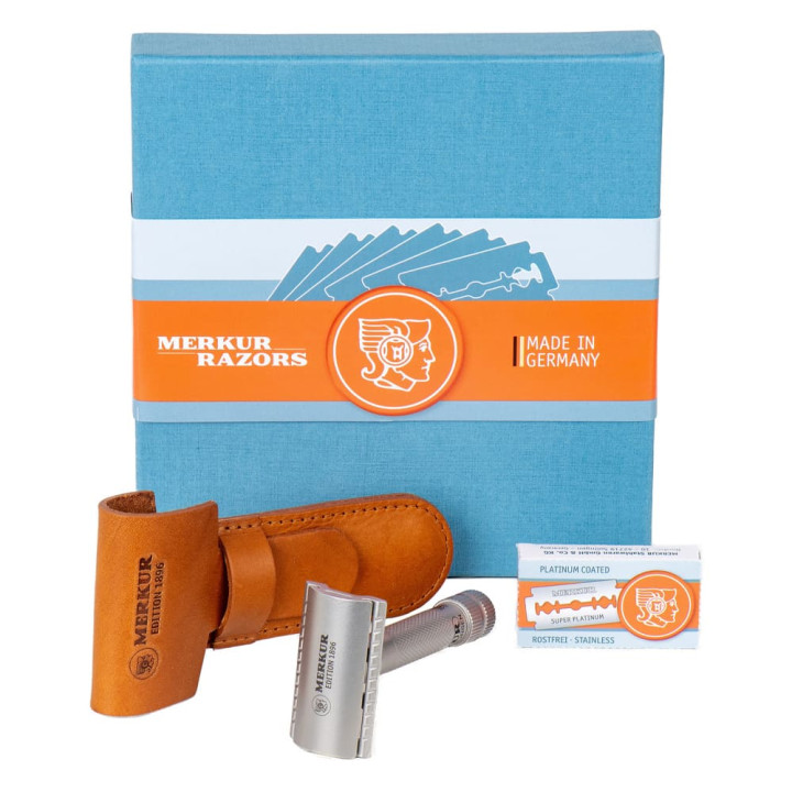MERKUR SAFETY RAZOR OPEN COMB 11 SPECIAL EDITION 1896 STAINLESS STEEL