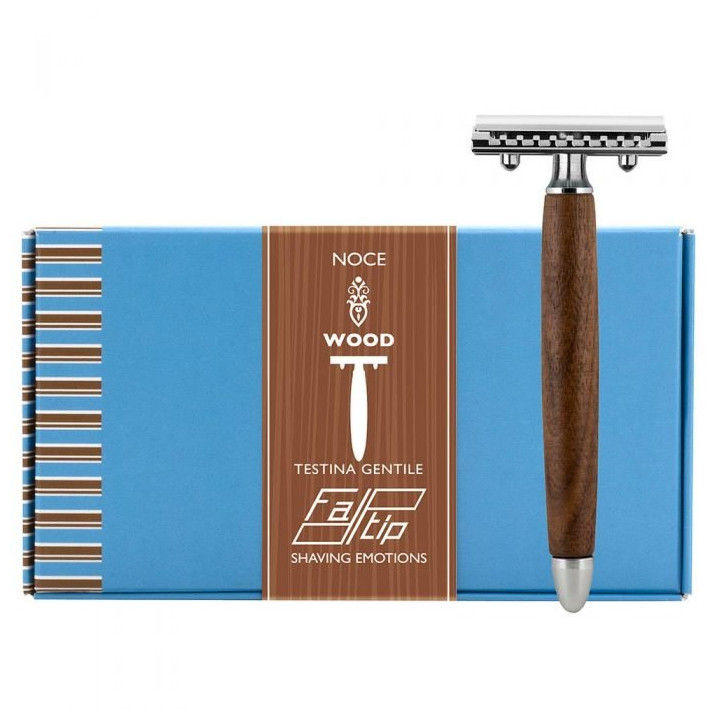 FATIP SAFETY RAZOR WALNUT WOOD GENTILE HEAD