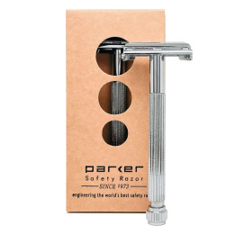 PARKER SAFETY RAZOR 29L CHROME BUTTERFLY OPENING