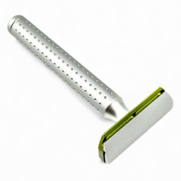 PARKER SAFETY RAZOR CLOSED COMB AEROSHAVE ALUMINUM L