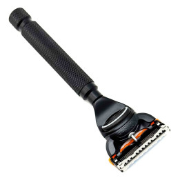 PARKER SAFETY RAZOR CHRFUS BLACK COMPATIBLE WITH FUSION