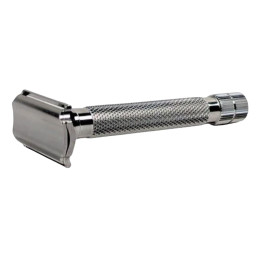 RAZOROCK SAFETY RAZOR RECURVE RC100 WITH HOLLOW LONG HD STAINLESS STEEL HANDLE