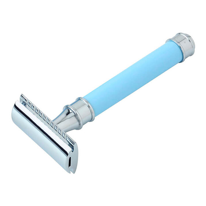 PEARL SHAVING SAFETY RAZOR A-141 LIGHT BLUE