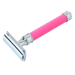PEARL SHAVING SAFETY RAZOR A-141 FUCHSIA HANDLE