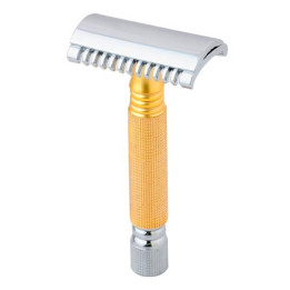 PEARL SHAVING SAFETY RAZOR SSH-02 GOLD OPEN COMB