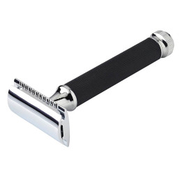 PEARL SHAVING SAFETY RAZOR T-121 BLACK TWIST TO OPEN- PEARL SHAVING