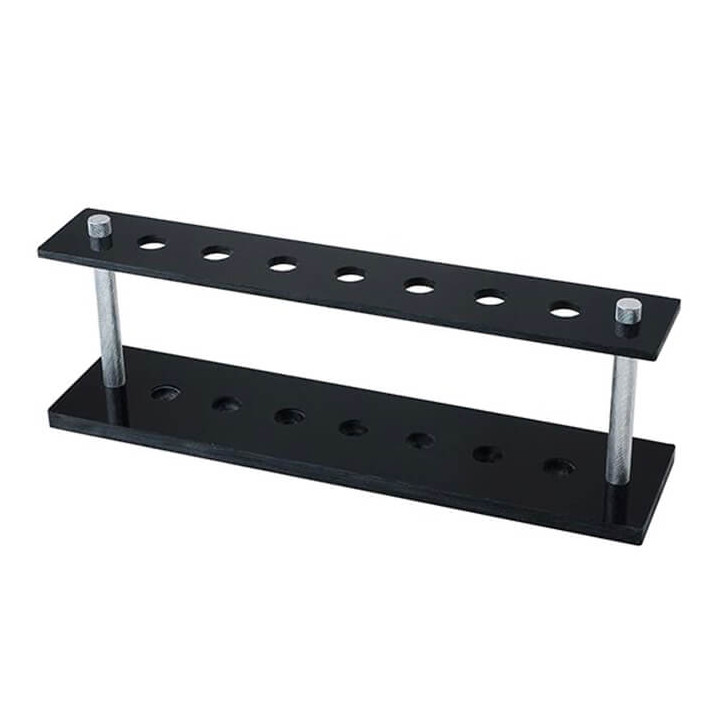 PEARL SHAVING STAND FOR SAFETY RAZOR BLACK ACRYLIC 7 SLOT