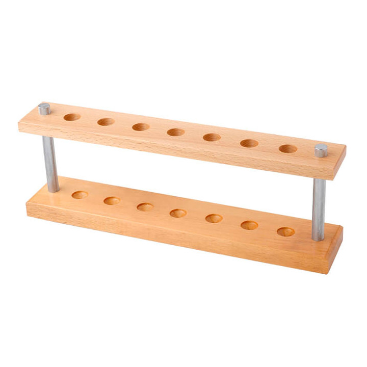 PEARL SHAVING STAND FOR SAFETY RAZOR WOOD 7 SLOT